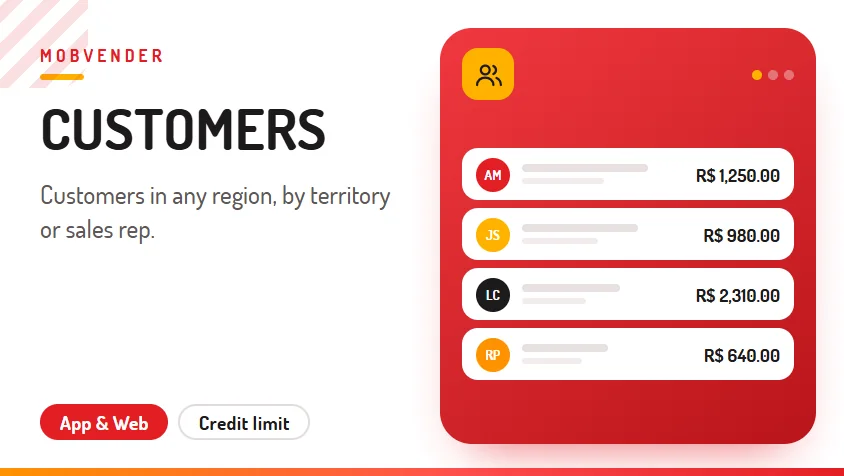 MOBVENDER – feature: Customers