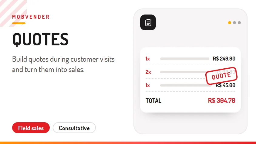 MOBVENDER – feature: Quotes