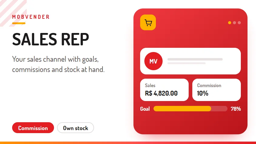 MOBVENDER – feature: Sales rep