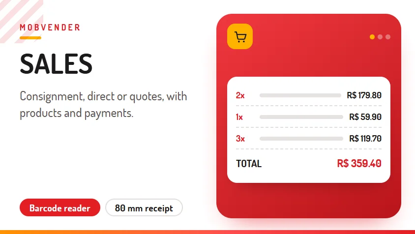 MOBVENDER – feature: Sales