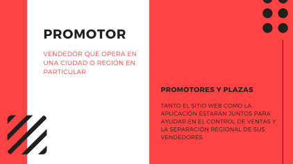 Aplicación MOBVENDER para representante de ventas y promotor
