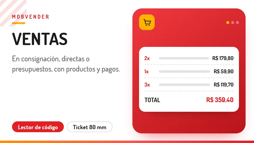 MOBVENDER – función: Ventas