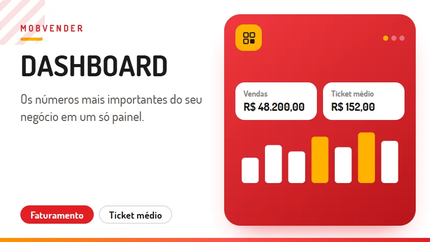 MOBVENDER – funcionalidade: Dashboard